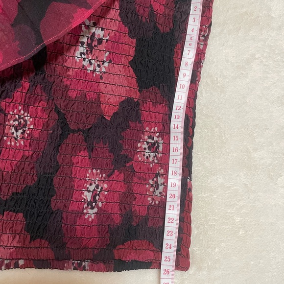 Pink Floral Ruffle Top - Picture 8 of 11